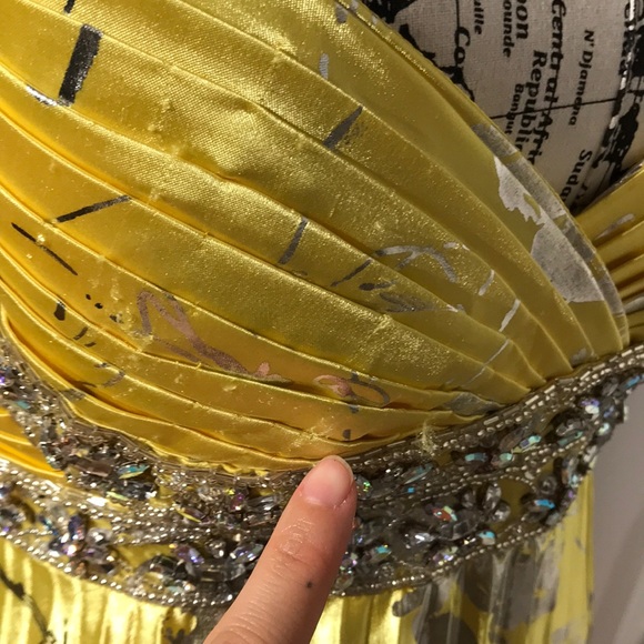 Heart Print Metallic Satin Pleated Floral Bead Formal Evening Accordion Wedding - Picture 7 of 8